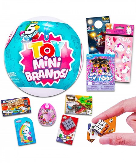 Zuru 5 Surprise Mini Brands Series 1 Mystery Ball Set - Surprise Mini Food Toys Mystery Bundle with Shopkin Stickers and More...