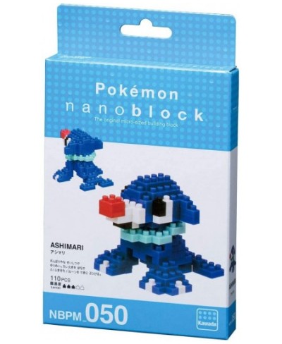 Nanoblocks - 2 Set Bundle - Popplio and Rowlet (Ashimari and Mokuroh in Japan) - Adjustable Pokemon Characters (Japan Import)...