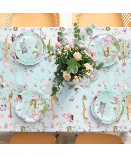 Fairy Party Decorations Butterfly Theme Garden Party Supplies with Truly Fairy Plates Napkins and Cups Table Cover Serves 30 ...