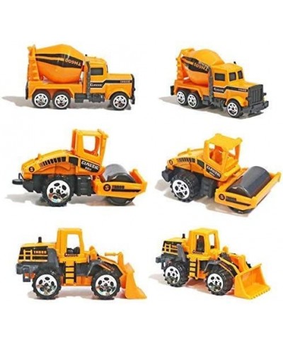 Alloy Construction Engineering Truck Models Mini Pocket Size Play Vehicles Cars Toy Cake Toppers for Kids Toddlers Boys (5Pcs...