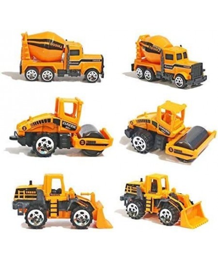 Alloy Construction Engineering Truck Models Mini Pocket Size Play Vehicles Cars Toy Cake Toppers for Kids Toddlers Boys (5Pcs...