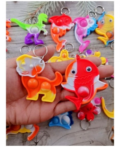 50 Packs Bulk Fidget Mini pop Variety Animal Shape for Friend Birthday Activity Party Favors and Holiday Children Kids Studen...