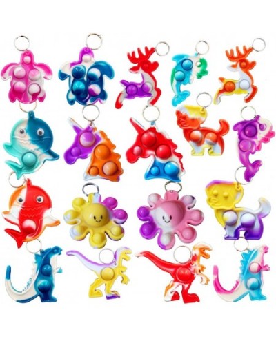 50 Packs Bulk Fidget Mini pop Variety Animal Shape for Friend Birthday Activity Party Favors and Holiday Children Kids Studen...