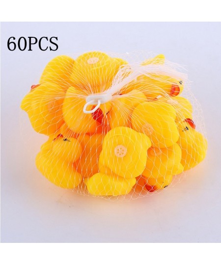 Bill&Candy 60pcs Yellow Ducks Baby Bath Tub Bathing Rubber Squeaky Toys (60pcs) $33.60 - Bathtub Toys