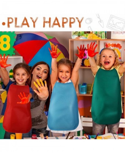 12 Pieces 12 Colors Kids Painting Aprons Children's Artists Smocks for Kitchen Classroom Community Event Crafts and Art Paint...