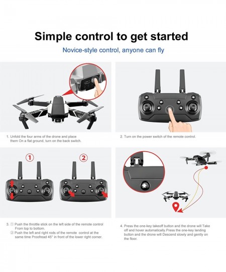 2021 Latest Waterproof Professional RC Drone with 4K Camera Rotation Drone with Dual Camera for Kids and Adults S62 RC Drone ...