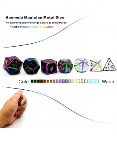 DND Metal dice Color Changing Temperature dice D&D Set Dungeons and Dragons Role Playing Dice Black White $48.41 - Game Acces...