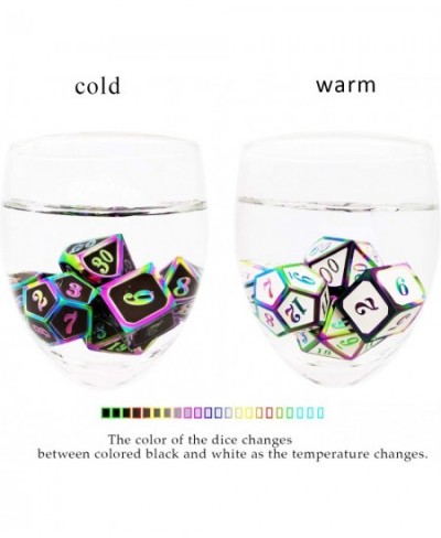 DND Metal dice Color Changing Temperature dice D&D Set Dungeons and Dragons Role Playing Dice Black White $48.41 - Game Acces...