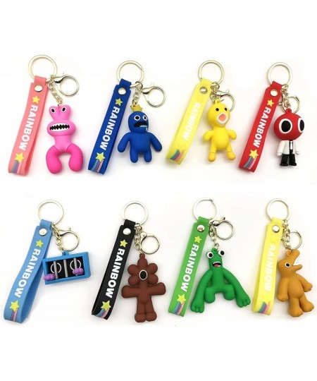 Rainbow Friends Keychain Cute Cartoon Blue Pendant Toy Key Chain Phone Bag Hanging Kids Birthday Party Favor Gifts $43.95 - G...