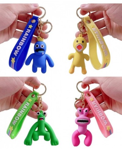 Rainbow Friends Keychain Cute Cartoon Blue Pendant Toy Key Chain Phone Bag Hanging Kids Birthday Party Favor Gifts $43.95 - G...