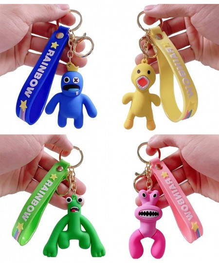 Rainbow Friends Keychain Cute Cartoon Blue Pendant Toy Key Chain Phone Bag Hanging Kids Birthday Party Favor Gifts $43.95 - G...