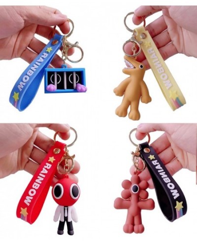 Rainbow Friends Keychain Cute Cartoon Blue Pendant Toy Key Chain Phone Bag Hanging Kids Birthday Party Favor Gifts $43.95 - G...