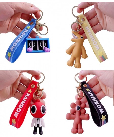 Rainbow Friends Keychain Cute Cartoon Blue Pendant Toy Key Chain Phone Bag Hanging Kids Birthday Party Favor Gifts $43.95 - G...