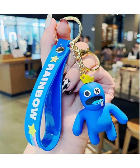 Rainbow Friends Keychain Cute Cartoon Blue Pendant Toy Key Chain Phone Bag Hanging Kids Birthday Party Favor Gifts $43.95 - G...