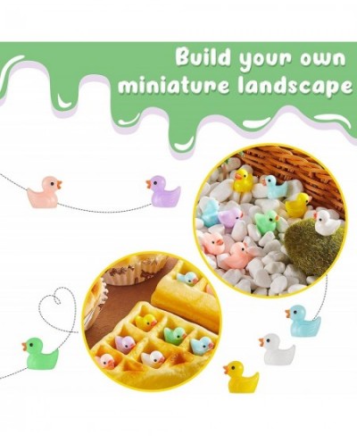 200 Pieces Tiny Ducks Mini Resin Duck Slime Charms Bead Miniature Duck Figures Ornament Garden Aquarium Dollhouse Decor for C...