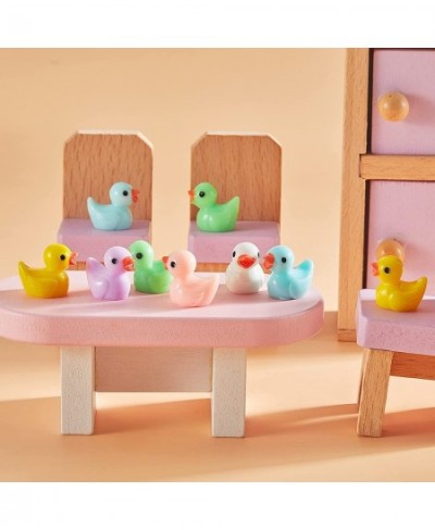 200 Pieces Tiny Ducks Mini Resin Duck Slime Charms Bead Miniature Duck Figures Ornament Garden Aquarium Dollhouse Decor for C...