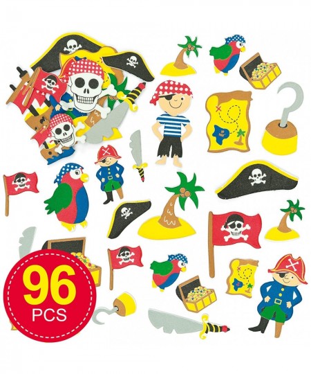 EV3215 Pirate Foam Stickers - Pack of 96 for Kids to Decorate Arts and Crafts Assorted $14.67 - Kids' Drawing & Writing Boards