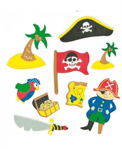 EV3215 Pirate Foam Stickers - Pack of 96 for Kids to Decorate Arts and Crafts Assorted $14.67 - Kids' Drawing & Writing Boards