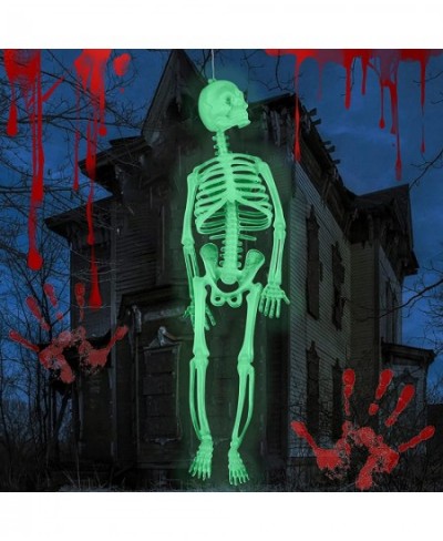 1/5/10pcs Halloween Luminous Skull Skeleton Decoration - Scary Halloween Toy Prop Spooky Graveyard Decoration Tricky Prop Toy...