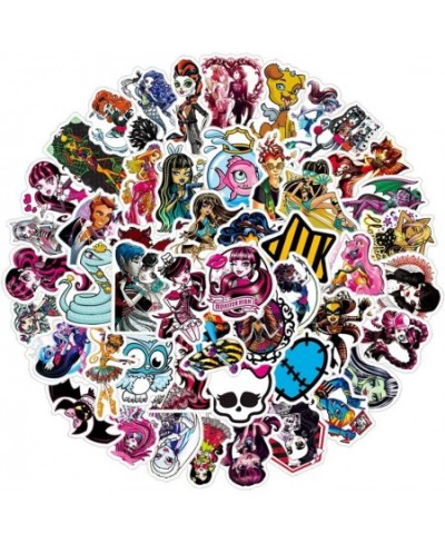 50Pcs Monster High Stickers Pack Vinyl Waterproof Stickers for Water Bottle Laptop Phone Skateboard Scrapbooking Journaling C...