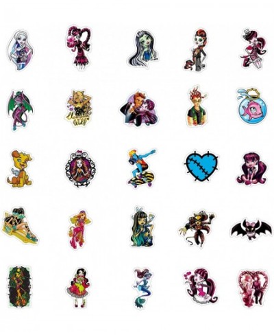 50Pcs Monster High Stickers Pack Vinyl Waterproof Stickers for Water Bottle Laptop Phone Skateboard Scrapbooking Journaling C...