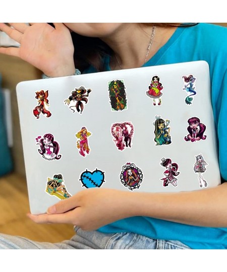 50Pcs Monster High Stickers Pack Vinyl Waterproof Stickers for Water Bottle Laptop Phone Skateboard Scrapbooking Journaling C...