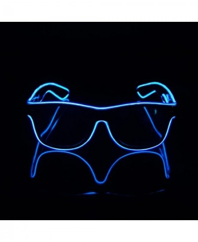 El Wire Glasses Led DJ Bright Light Safety Light Up Multicolor led Flashing Glasses with 4 Modes for Halloween Christmas Birt...