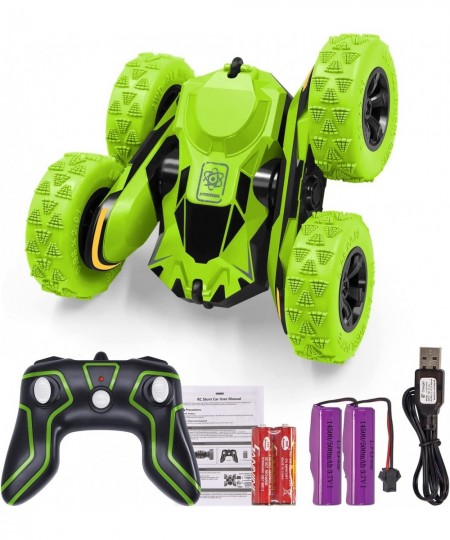 RC Cars Remote Control Car 360°Double Sided Flips Rotating RC Stunt Car Kids Xmas Toy Cars for Boys/Girls(Green) $40.07 - Rem...