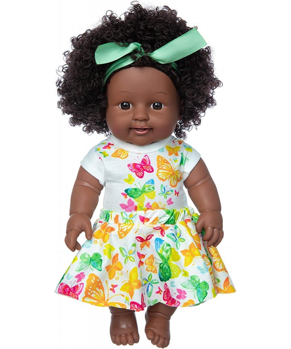 Black Doll 11 inch American African Girl Doll Lifelike Washable for Kids Girl Fashion Play Doll Perfect for Birthday Gift $33...