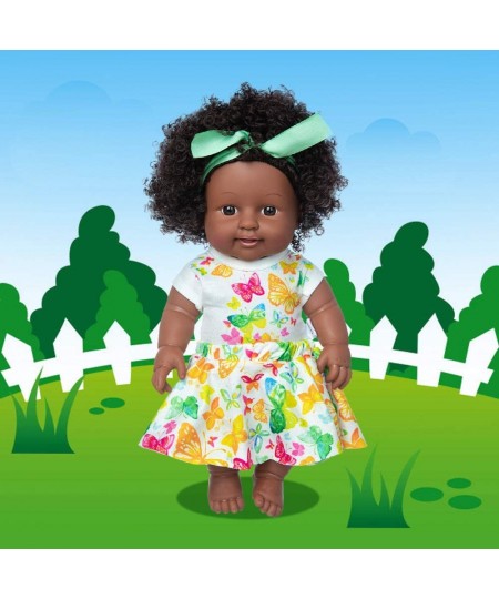 Black Doll 11 inch American African Girl Doll Lifelike Washable for Kids Girl Fashion Play Doll Perfect for Birthday Gift $33...