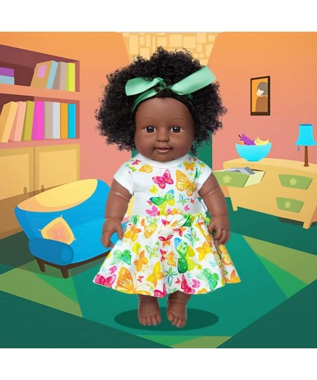 Black Doll 11 inch American African Girl Doll Lifelike Washable for Kids Girl Fashion Play Doll Perfect for Birthday Gift $33...