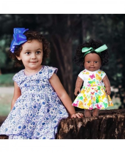 Black Doll 11 inch American African Girl Doll Lifelike Washable for Kids Girl Fashion Play Doll Perfect for Birthday Gift $33...