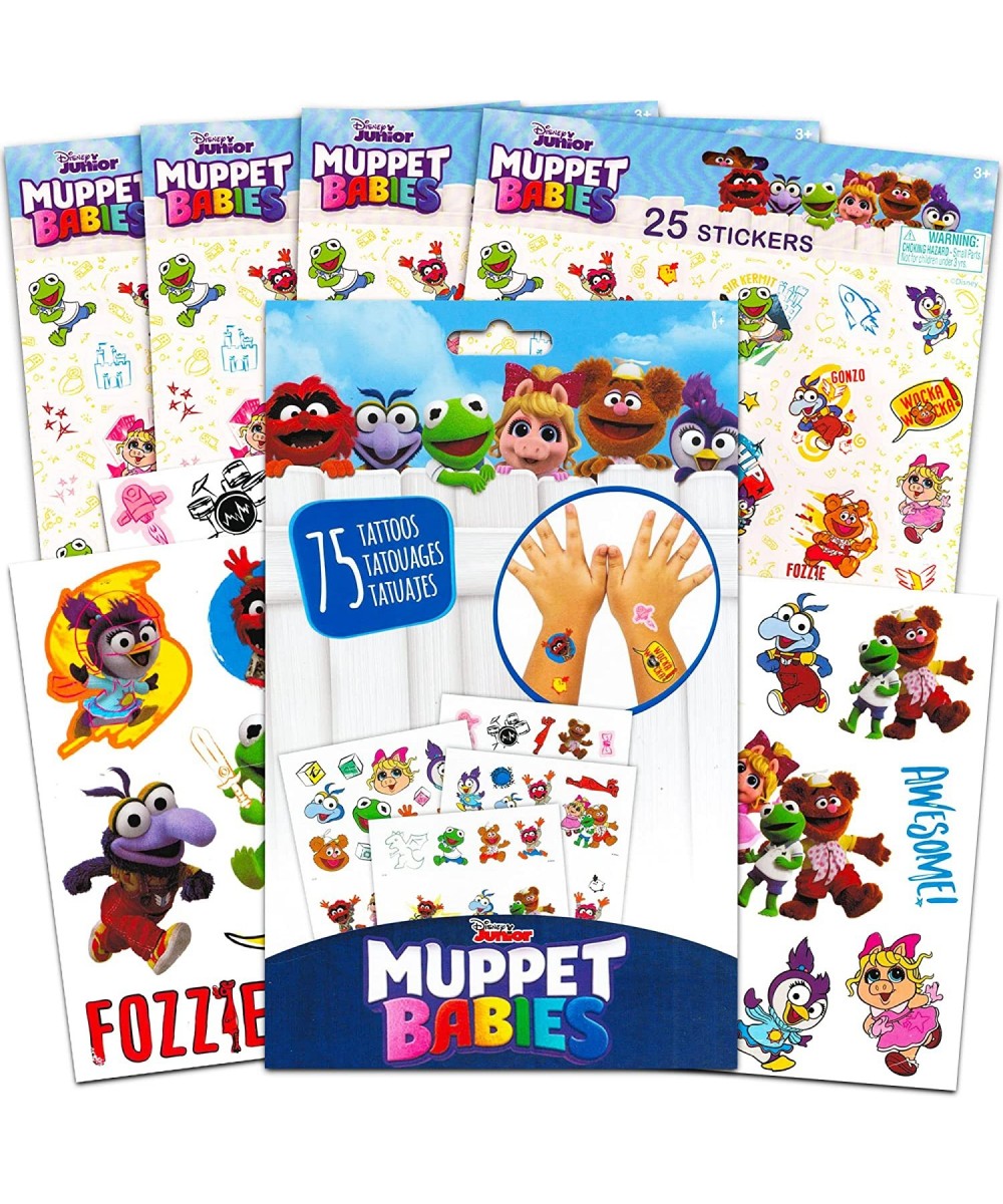 Disney Muppet Babies Stickers and Tattoos Party Supplies Pack ~ 100 Stickers and 75 Temporary Tattoos Featuring Kermit Fozzie...