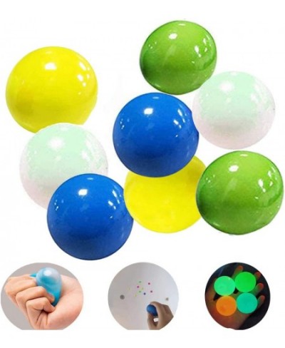 Sticky Ceiling Balls Sticky Balls for Ceiling Stress Relief Glow Toys Glow in The Dark Sticky Wall Balls Stuck on The Roof Te...