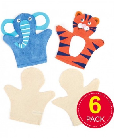 E562 Fabric Hand Puppets - Pack of 6 Story Telling Great for Art Parties Schools and Festive Crafting Activities Calico 21.5c...