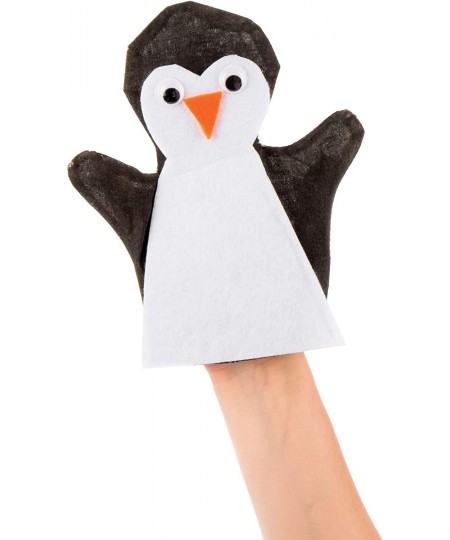 E562 Fabric Hand Puppets - Pack of 6 Story Telling Great for Art Parties Schools and Festive Crafting Activities Calico 21.5c...