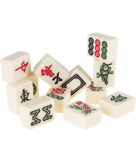 Chinese Mahjong Game Set with 146 Tiles Dice and Ornate Storage Case for Adults Kids Boys and Girls $60.09 - Game Accessories