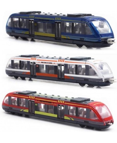 Train Set High Speed Lotomotive Engine Die Cast Model Car Sliding Subway Train for Kids Set of 3 $43.63 - Kids' Play Trains &...