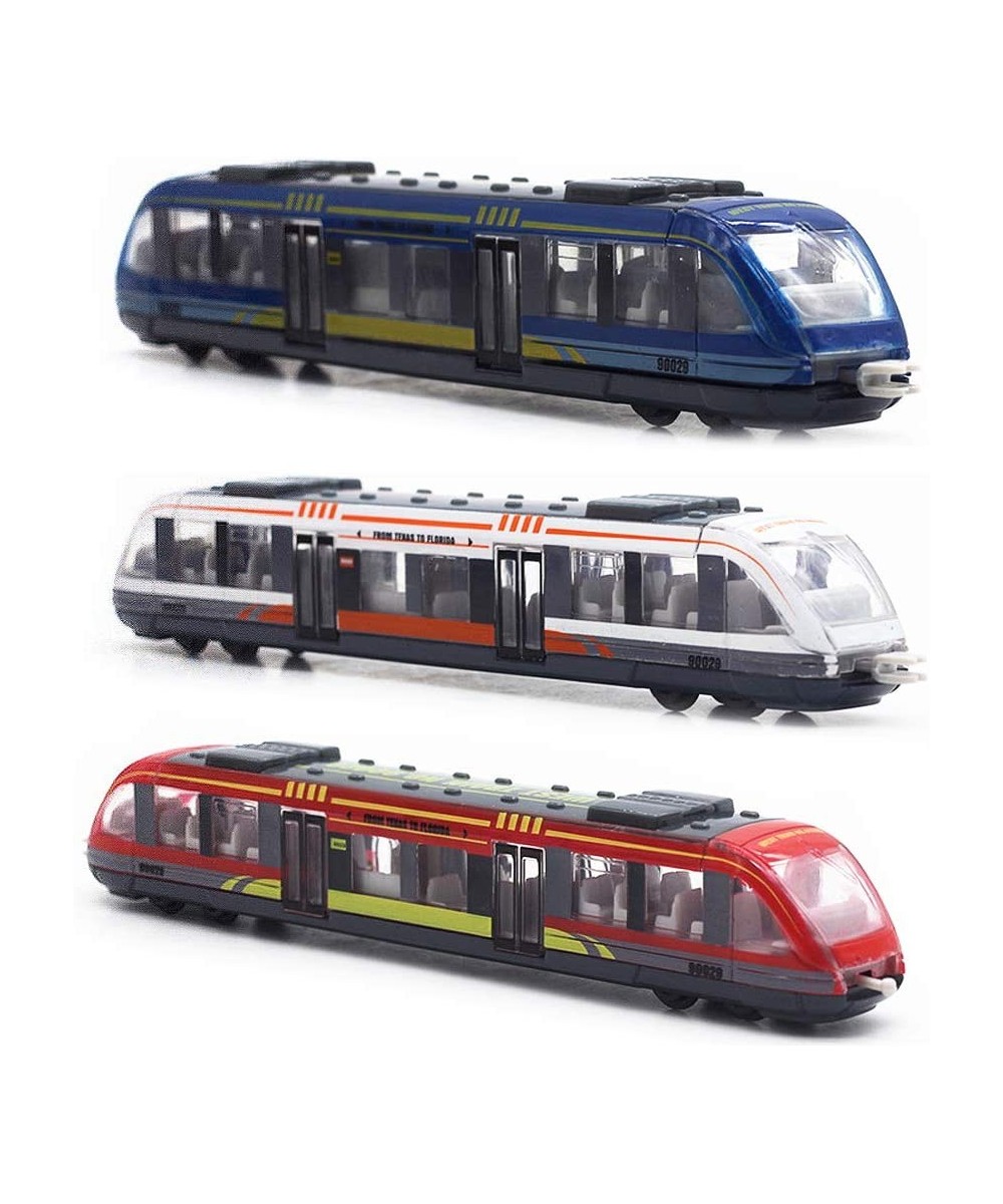 Train Set High Speed Lotomotive Engine Die Cast Model Car Sliding Subway Train for Kids Set of 3 $43.63 - Kids' Play Trains &...