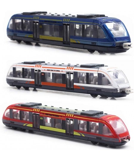 Train Set High Speed Lotomotive Engine Die Cast Model Car Sliding Subway Train for Kids Set of 3 $43.63 - Kids' Play Trains &...