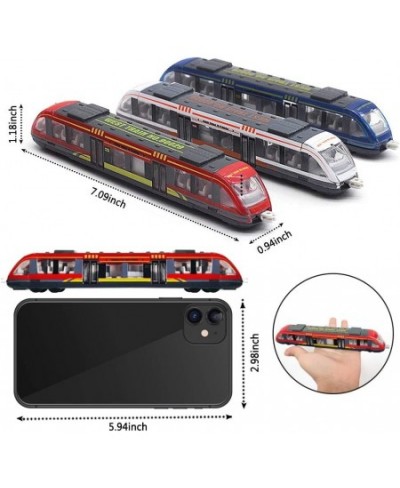 Train Set High Speed Lotomotive Engine Die Cast Model Car Sliding Subway Train for Kids Set of 3 $43.63 - Kids' Play Trains &...