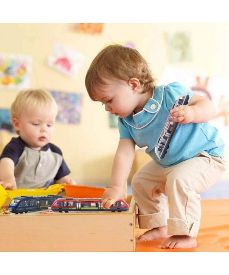 Train Set High Speed Lotomotive Engine Die Cast Model Car Sliding Subway Train for Kids Set of 3 $43.63 - Kids' Play Trains &...