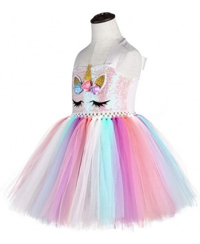 Halloween 3pcs Sequin Unicorn Dress with Wings and Headband for Girls 1-10Y Dress Up Clothes $53.78 - Kids' Costumes