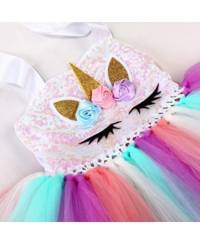 Halloween 3pcs Sequin Unicorn Dress with Wings and Headband for Girls 1-10Y Dress Up Clothes $53.78 - Kids' Costumes