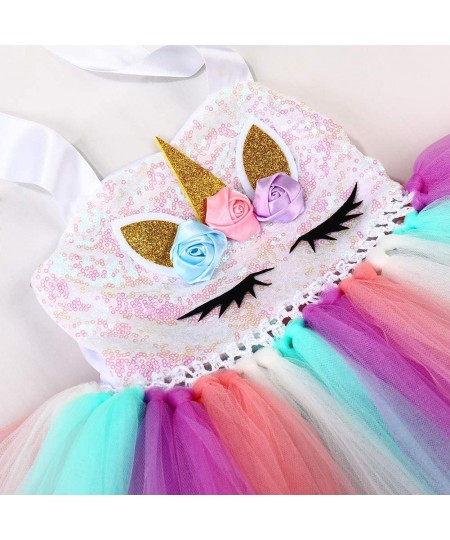 Halloween 3pcs Sequin Unicorn Dress with Wings and Headband for Girls 1-10Y Dress Up Clothes $53.78 - Kids' Costumes