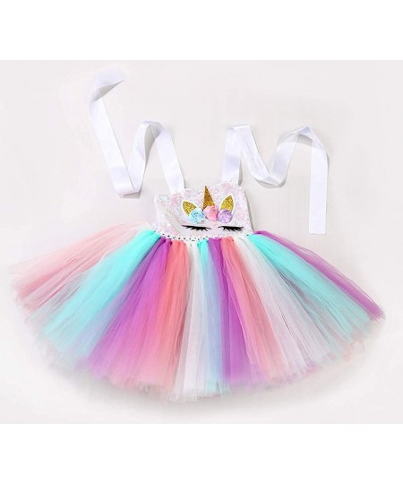 Halloween 3pcs Sequin Unicorn Dress with Wings and Headband for Girls 1-10Y Dress Up Clothes $53.78 - Kids' Costumes