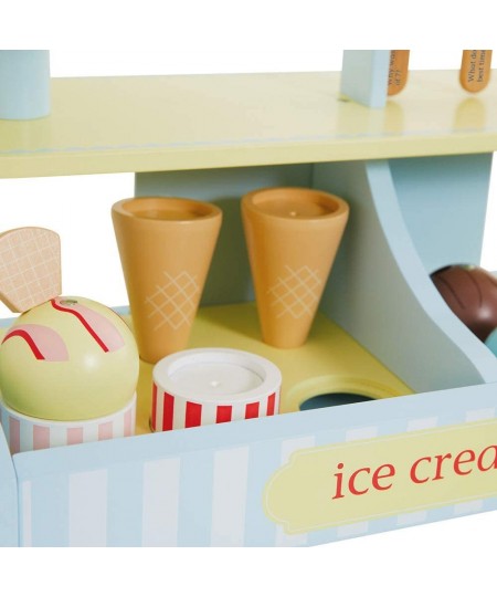 Wooden Ice Cream Shop Wooden Toys Pretend Play Play Food 3+ Gift for Boy or Girl $107.44 - Toy Kitchen Products