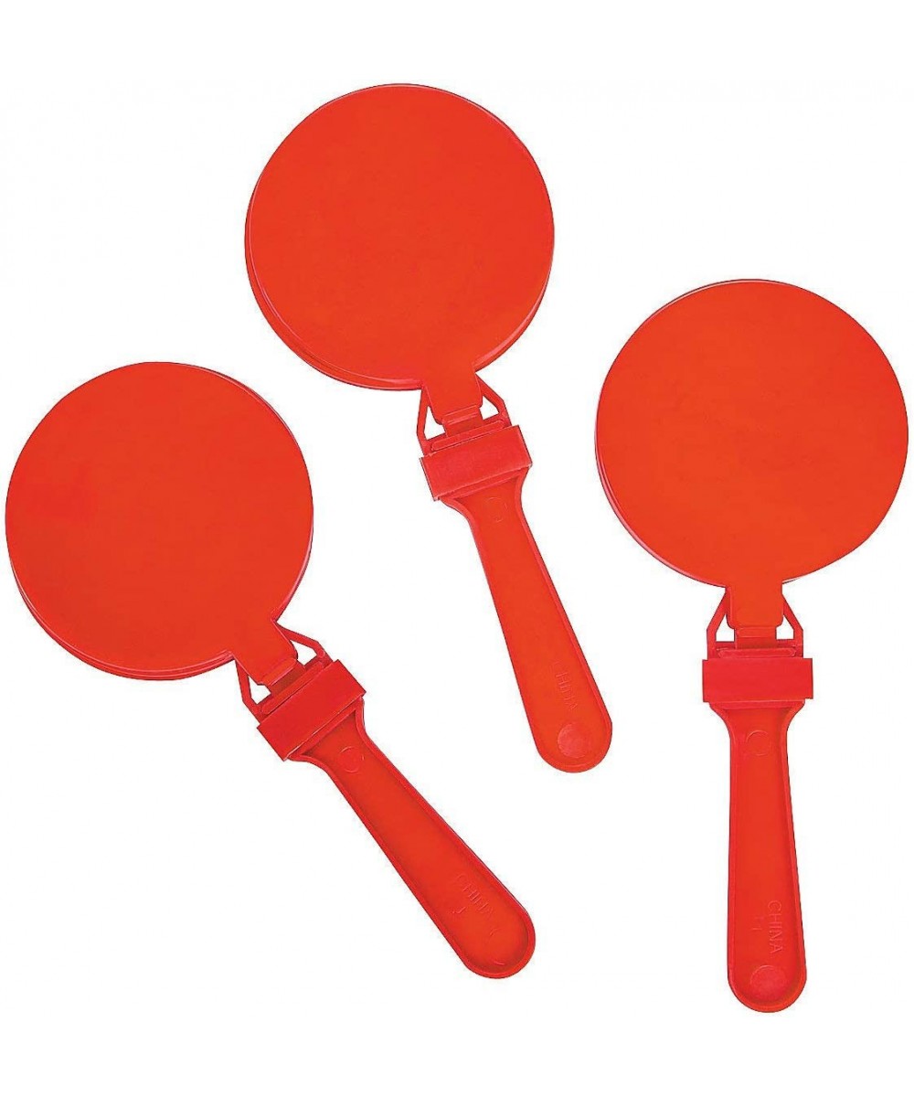 Red Round Hand Clapper Noisemakers - Set of 12 - Party Favors Classroom Handouts $30.04 - Noisemaker Toys