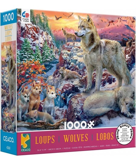 Wolves - Winter Wolves - 1000 Piece Jigsaw Puzzle $20.22 - Jigsaw Puzzles