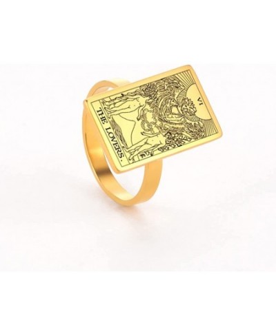 Tarot Cards Rings for Women Girls Astrology Divination Magic Amulet Ring Band Major Arcana Jewelry $19.37 - Kids' Dress-Up Ac...